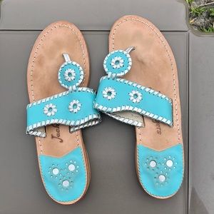 Jack Rogers aqua sandal. 7M